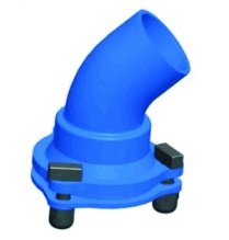 Curvas de espiga de 45&deg;